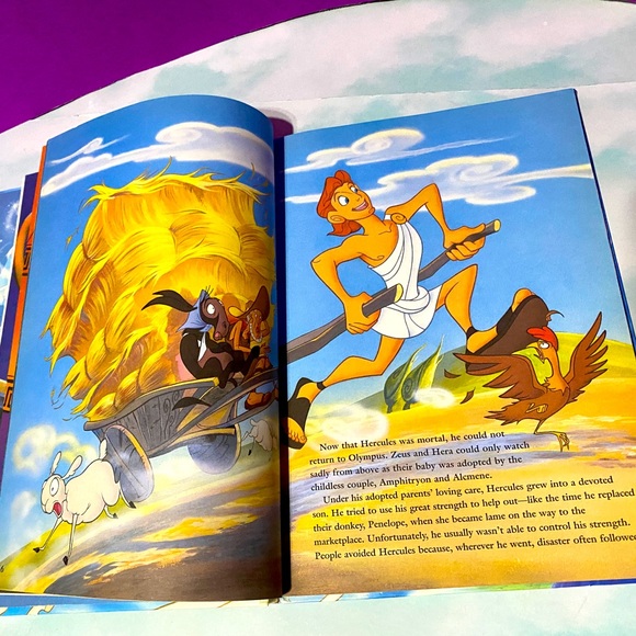 DISNEY’S VINTAGE 1997 HERCULES CLASSIC STORYBOOK HARDCOVER 95p GREAT CONDITION - Picture 6 of 16